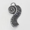 Pendant/Charm. Fashion Zinc Alloy Jewelry Findings. Lead-free. 23x10mm. Sold by Bag