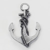 Pendant/Charm. Fashion Zinc Alloy Jewelry Findings. Lead-free. 27x17mm. Sold by Bag
