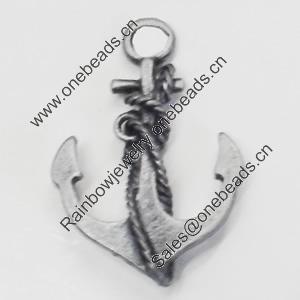 Pendant/Charm. Fashion Zinc Alloy Jewelry Findings. Lead-free. 27x17mm. Sold by Bag