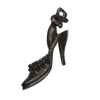 Pendant/Charm. Fashion Zinc Alloy Jewelry Findings. Lead-free. Shoes 28x12mm. Sold by Bag