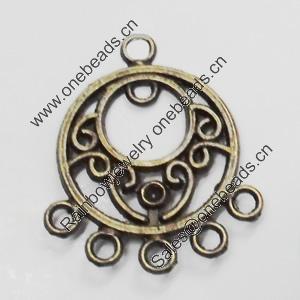 Connetor. Fashion Zinc Alloy Jewelry Findings. Lead-free. 26x22mm. Sold by Bag