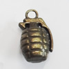 Pendant/Charm. Fashion Zinc Alloy Jewelry Findings. Lead-free. 13x12mm. Sold by Bag
