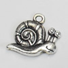 Pendant/Charm. Fashion Zinc Alloy Jewelry Findings. Lead-free. Snail 16x19mm. Sold by Bag
