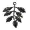 Pendant/Charm. Fashion Zinc Alloy Jewelry Findings. Lead-free. Leaf 36x28mm. Sold by Bag
