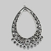 Pendant/Charm. Fashion Zinc Alloy Jewelry Findings. Lead-free. 43x27mm. Sold by Bag