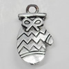 Pendant/Charm. Fashion Zinc Alloy Jewelry Findings. Lead-free. Gloves 26x15mm. Sold by Bag
