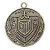 Pendant/Charm. Fashion Zinc Alloy Jewelry Findings. Lead-free. 34x29mm. Sold by Bag