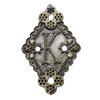 Pendant/Charm. Fashion Zinc Alloy Jewelry Findings. Lead-free. 38x25mm. Sold by Bag