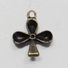 Pendant/Charm. Fashion Zinc Alloy Jewelry Findings. Lead-free. Flower 13x18mm. Sold by Bag