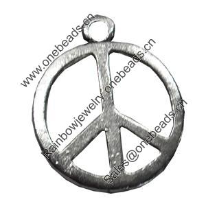Pendant/Charm. Fashion Zinc Alloy Jewelry Findings. Lead-free. 36x30mm. Sold by Bag