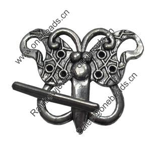 Clasps. Fashion Zinc Alloy Jewelry Findings. Lead-free. 38x9mm,26mm. Sold by Bag
