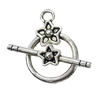 Clasps. Fashion Zinc Alloy Jewelry Findings. Lead-free. 23x17mm,25mm. Sold by Bag