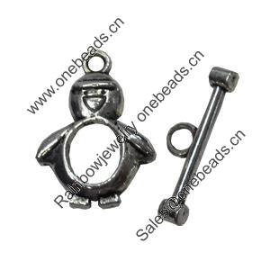 Clasps. Fashion Zinc Alloy Jewelry Findings. Lead-free. 24x16mm,22mm. Sold by Bag