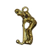 Pendant/Charm. Fashion Zinc Alloy Jewelry Findings. Lead-free. People 22x15mm. Sold by Bag