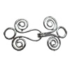 Clasps. Fashion Zinc Alloy Jewelry Findings. Lead-free. 23x23mm. Sold by Bag