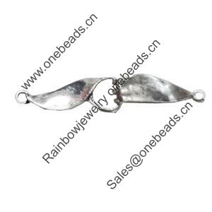 Clasps. Fashion Zinc Alloy Jewelry Findings. Lead-free. 28x7mm. Sold by Bag