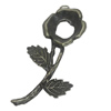 Pendant/Charm. Fashion Zinc Alloy Jewelry Findings. Lead-free. Flower 62x34mm. Sold by Bag