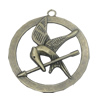 Pendant/Charm. Fashion Zinc Alloy Jewelry Findings. Lead-free. 44x39mm. Sold by Bag