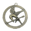 Pendant/Charm. Fashion Zinc Alloy Jewelry Findings. Lead-free. 44x39mm. Sold by Bag