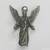 Pendant/Charm. Fashion Zinc Alloy Jewelry Findings. Lead-free. 25x16mm. Sold by Bag