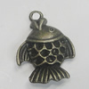 Pendant/Charm. Fashion Zinc Alloy Jewelry Findings. Lead-free. Animal 23x17mm. Sold by Bag