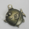 Pendant/Charm. Fashion Zinc Alloy Jewelry Findings. Lead-free. Animal 22x22mm. Sold by Bag