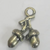 Pendant/Charm. Fashion Zinc Alloy Jewelry Findings. Lead-free. 11x17mm. Sold by Bag