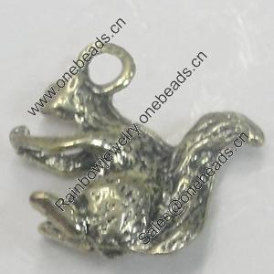 Pendant/Charm. Fashion Zinc Alloy Jewelry Findings. Lead-free. Animal 15x13mm. Sold by Bag