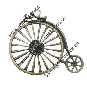 Pendant/Charm. Fashion Zinc Alloy Jewelry Findings. Lead-free. 45x50mm. Sold by Bag