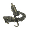 Pendant/Charm. Fashion Zinc Alloy Jewelry Findings. Lead-free. Musical Instrument 39x32mm. Sold by Bag