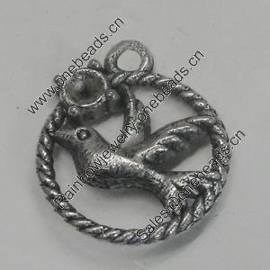 Pendant/Charm. Fashion Zinc Alloy Jewelry Findings. Lead-free. 13x18mm. Sold by Bag