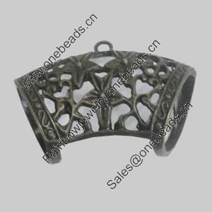 Zinc Alloy Bali & Cord End Caps. Fashion Jewelry Findings. Lead-free. 43x33mm. Sold by Bag