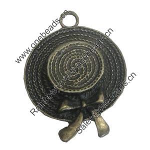 Pendant/Charm. Fashion Zinc Alloy Jewelry Findings. Lead-free. 35x25mm. Sold by Bag