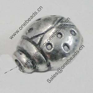 Beads. Fashion Zinc Alloy Jewelry Findings. Lead-free. 10x9mm. Hole:2mm. Sold by Bag
