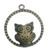 Pendant/Charm. Fashion Zinc Alloy Jewelry Findings. Lead-free. 34x28mm. Sold by Bag
