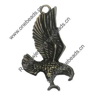 Pendant/Charm. Fashion Zinc Alloy Jewelry Findings. Lead-free. Animal 61x36mm. Sold by PC