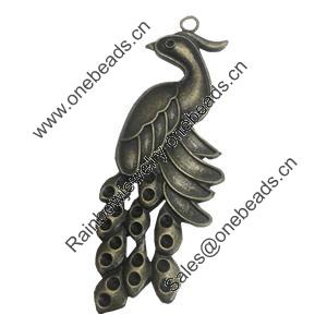 Pendant/Charm. Fashion Zinc Alloy Jewelry Findings. Lead-free. Animal 79x30mm. Sold by PC