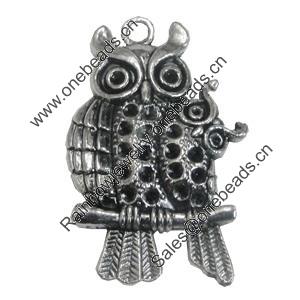 Pendant/Charm. Fashion Zinc Alloy Jewelry Findings. Lead-free. Animal 44x28mm. Sold by Bag
