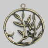 Pendant/Charm. Fashion Zinc Alloy Jewelry Findings. Lead-free. 31x27mm. Sold by Bag