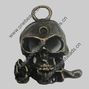 Pendant/Charm. Fashion Zinc Alloy Jewelry Findings. Lead-free. 26x18mm. Sold by Bag