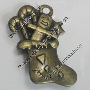 Pendant/Charm. Fashion Zinc Alloy Jewelry Findings. Lead-free. 27x20mm. Sold by Bag