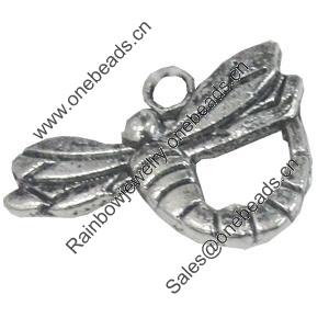 Pendant/Charm. Fashion Zinc Alloy Jewelry Findings. Lead-free. Animal 13x19mm. Sold by Bag