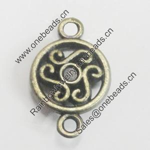 Connetor. Fashion Zinc Alloy Jewelry Findings. Lead-free. 12x19mm. Sold by Bag