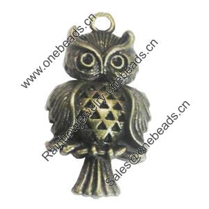 Pendant/Charm. Fashion Zinc Alloy Jewelry Findings. Lead-free. Animal 31x16mm. Sold by Bag