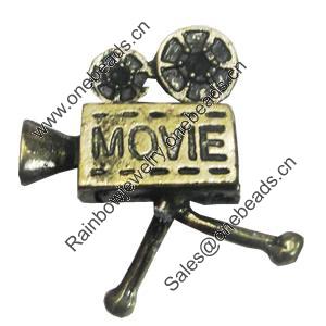 Pendant/Charm. Fashion Zinc Alloy Jewelry Findings. Lead-free. 33x30mm. Sold by Bag