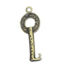 Pendant/Charm. Fashion Zinc Alloy Jewelry Findings. Lead-free. 39x14mm. Sold by Bag