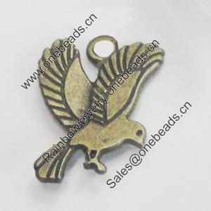 Pendant/Charm. Fashion Zinc Alloy Jewelry Findings. Lead-free. Animal 14x19mm. Sold by Bag