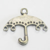 Pendant/Charm. Fashion Zinc Alloy Jewelry Findings. Lead-free. Umbrella 22x25mm.Sold by Bag