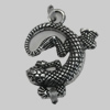 Pendant/Charm. Fashion Zinc Alloy Jewelry Findings. Lead-free. Animal 26x29mm. Sold by Bag