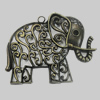 Pendant/Charm. Fashion Zinc Alloy Jewelry Findings. Lead-free. Animal 63x50m. Sold by PC